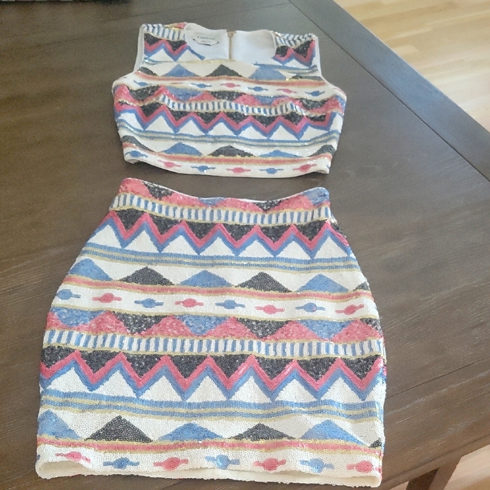 FINAL SALE! BEBE Multicolored Bodycon Dress  Sz 0